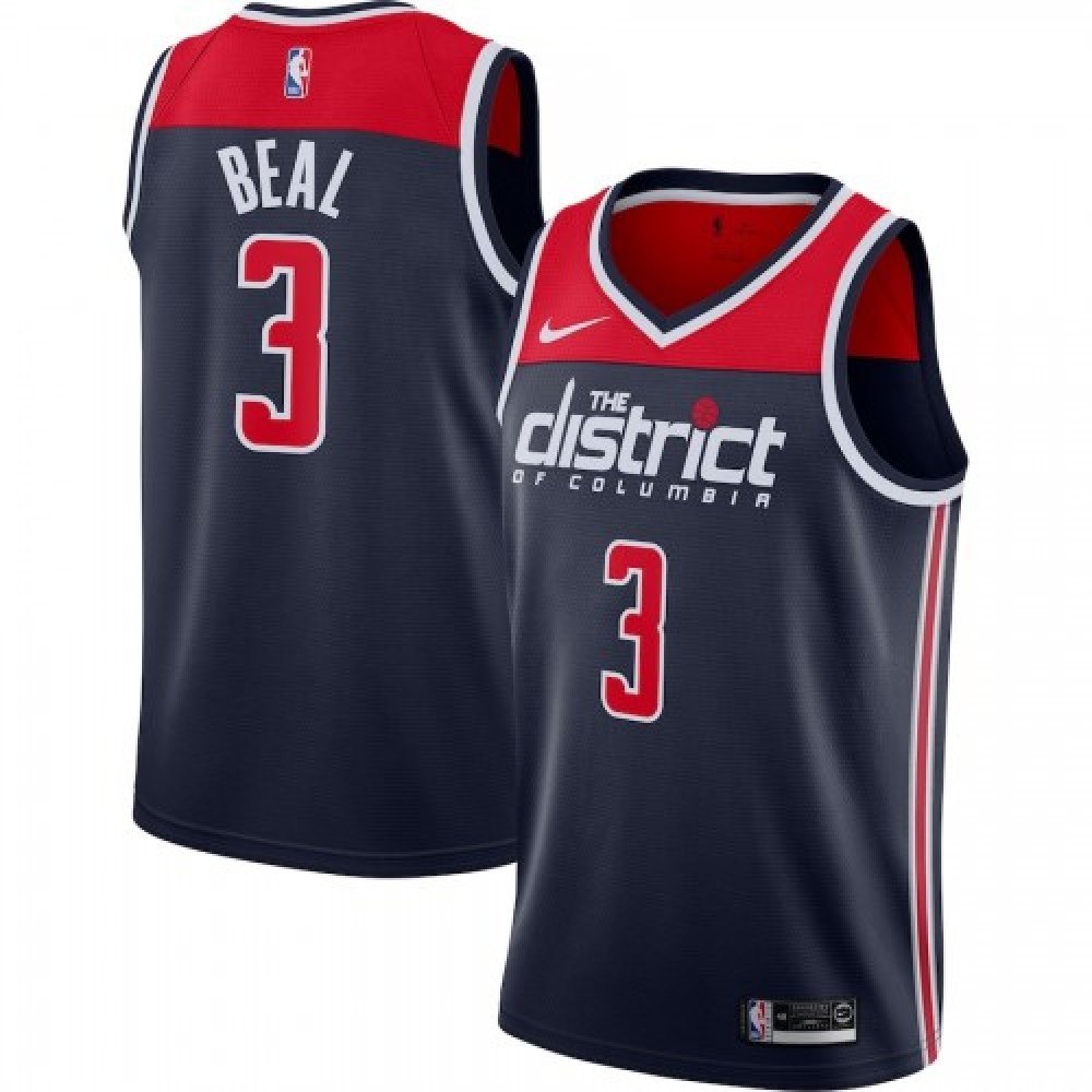 Men's Washington Wizards Bradley Beal #3 Navy Swingman Jersey - Statement Edition-Pro Kit Vault | Brand New 26/27 Sports Jerseys